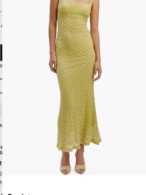 Bardot Chartreuse Green Maxi dress